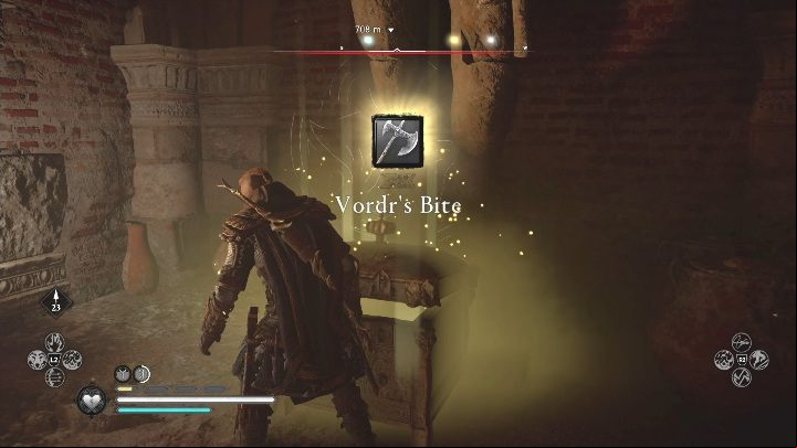 In the last room, on the right, there's a box is waiting for you - Assassins Creed Valhalla: Gear - Hamtunscire secrets, locations - Hamtunscire - Assassins Creed Valhalla Guide and Walkthrough