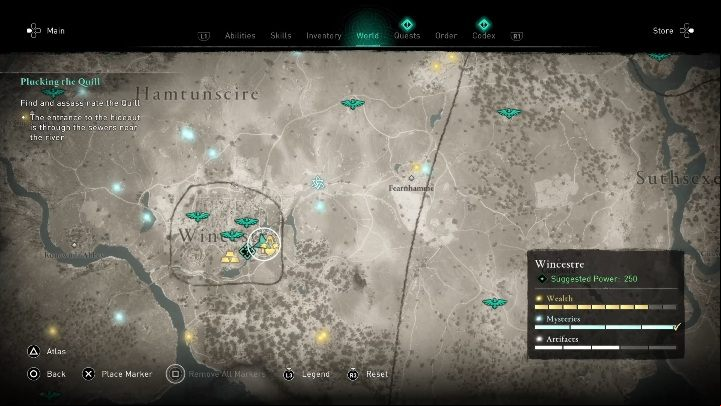 The treasure map can be found in the Bishop's Residence - Assassins Creed Valhalla: Treasure map - Wincestre secrets, locations - Wincestre - Assassins Creed Valhalla Guide and Walkthrough