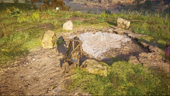 The treasure is located in a huge hole in the ground, easy to find - Assassins Creed Valhalla: Treasure map - Wincestre secrets, locations - Wincestre - Assassins Creed Valhalla Guide and Walkthrough