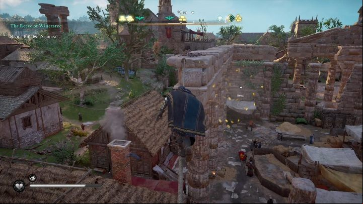 There are flying papers in Wincestre - Assassins Creed Valhalla: Wincestre map - England - Assassins Creed Valhalla Guide and Walkthrough