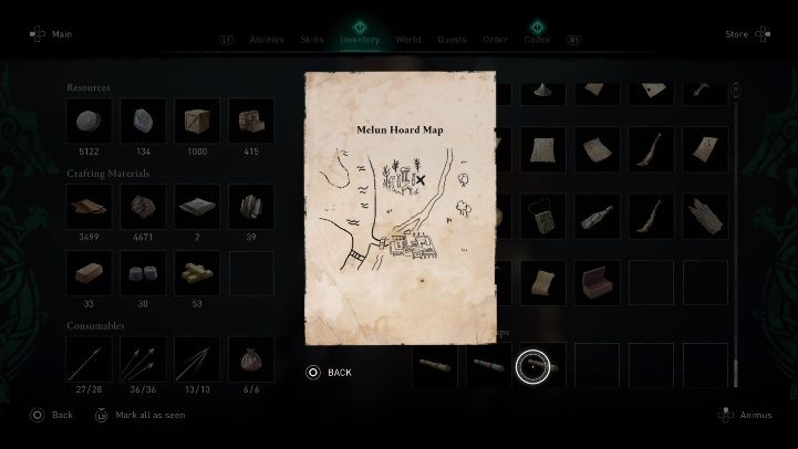 You will find the schematic in the eastern part of , in the Amienois region - AC Valhalla Siege of Paris: Treasure Hoard Map, Melunois - secrets - Melunois - Assassins Creed Valhalla Guide and Walkthrough