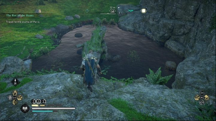 To get to the skill, you must enter the cave - AC Valhalla Siege of Paris: Books of Knowledge (abilities), Melunois - secrets - Melunois - Assassins Creed Valhalla Guide and Walkthrough