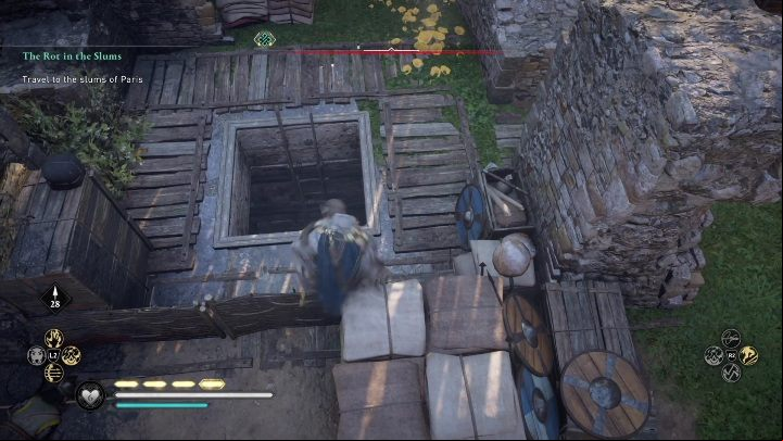 To open the chest, you will first to find the exit to the basement - AC Valhalla Siege of Paris: Gear, Melunois - secrets, locations - Melunois - Assassins Creed Valhalla Guide and Walkthrough