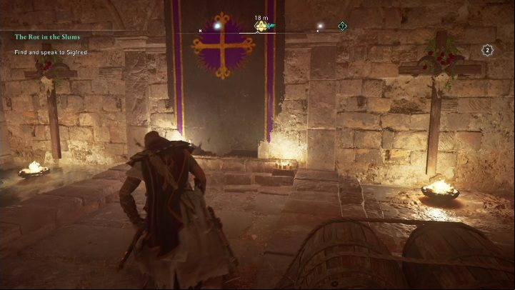 Then, you have to go down to the vault - AC Valhalla Siege of Paris: Gear, Evresin - secrets, locations - Evresin - Assassins Creed Valhalla Guide and Walkthrough