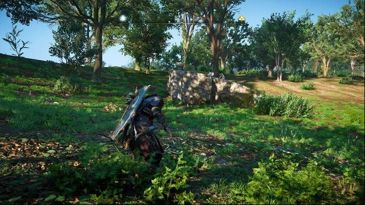 Head into the nearby forest and you will find Fenton cornered by a pack of wolves - Assassins Creed Valhalla: Eivor the Sheepdog - Southsexe - Assassins Creed Valhalla Guide and Walkthrough