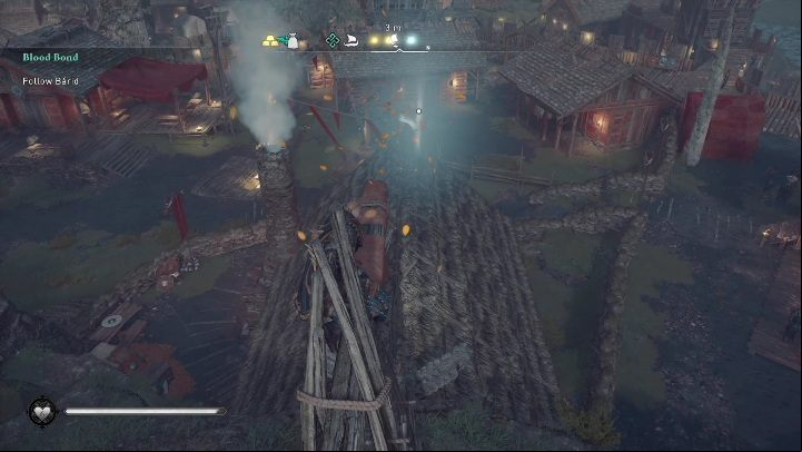 Start: The card is located on the roof of the building - AC Valhalla Wrath of the Druids: Flying Paper - Dublin secrets, location - Dublin - Assassins Creed Valhalla Guide and Walkthrough
