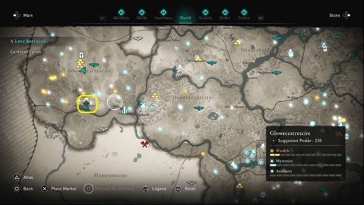 Go back to Glowecestre (best to use the fast travel option) to question Cynon before the ceremony begins - Assassins Creed Valhalla: A Love Betrayed - Glowecestrescire - Assassins Creed Valhalla Guide and Walkthrough