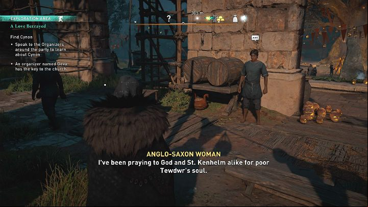 Talk to a man standing near the longhouse - Assassins Creed Valhalla: A Love Betrayed - Glowecestrescire - Assassins Creed Valhalla Guide and Walkthrough
