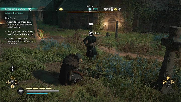 In front of the church you will find the previously mentioned Geve - Assassins Creed Valhalla: A Love Betrayed - Glowecestrescire - Assassins Creed Valhalla Guide and Walkthrough