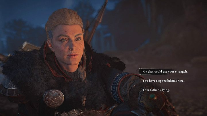 You will find out that Vili is not interested in a jarl position, and he believes that his father should accept it - Assassins Creed Valhalla: On Borrowed Time - Snotinghamscire - Assassins Creed Valhalla Guide and Walkthrough