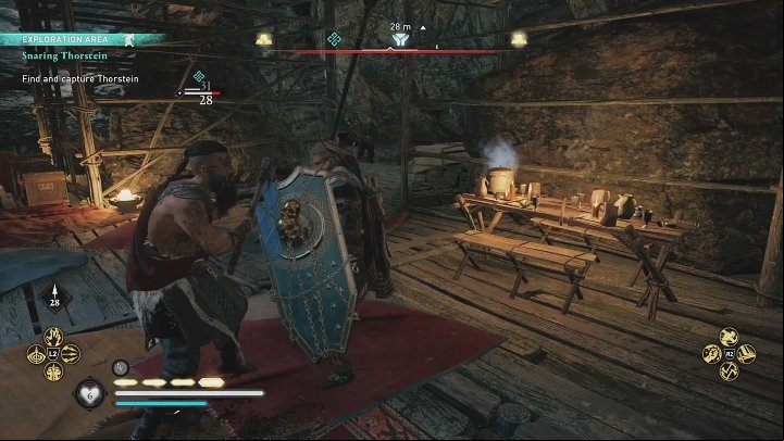 After getting the key, go to the location marked on the world map and enter Thorstein's hideout - AC Valhalla Wrath of the Druids: Snaring Thorstein - Walkthrough - Assassins Creed Valhalla Guide and Walkthrough