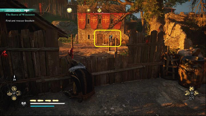 Goodwina is kept in the inner circle of the garrison - Assassins Creed Valhalla: The Reeve of Wincestre - Wincestre - Assassins Creed Valhalla Guide and Walkthrough