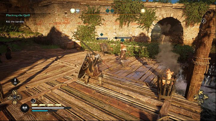 They are not very difficult opponents, and you can use all of your weapons to beat them, so there is no point in losing silver coins on them - Assassins Creed Valhalla: Plucking the Quill - Wincestre - Assassins Creed Valhalla Guide and Walkthrough