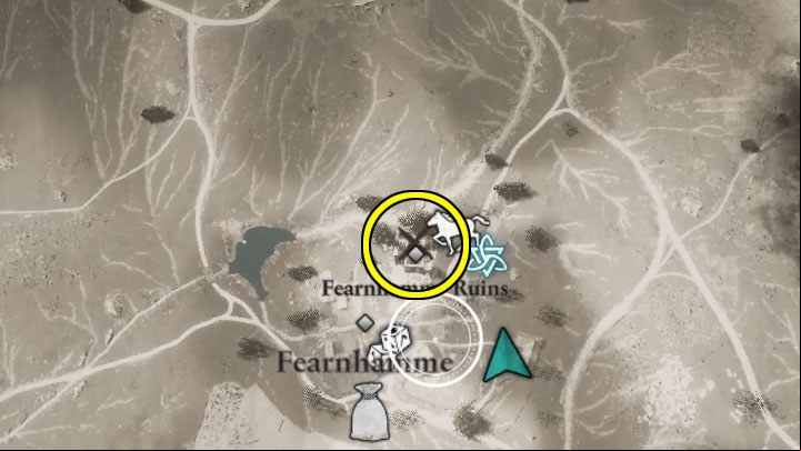 You can also see black X signs on the world map (example in the picture) - Assassins Creed Valhalla: What are color dots on the map? - Exploration - Assassins Creed Valhalla Guide and Walkthrough