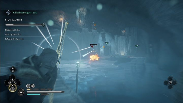 The challenge will end when you kill all the targets - even if you don't complete the other quests available on this map - AC Valhalla: Wolf Mastery Challenge - Odin Mine Hideout - Odin Mine Hideout - Assassins Creed Valhalla Guide and Walkthrough