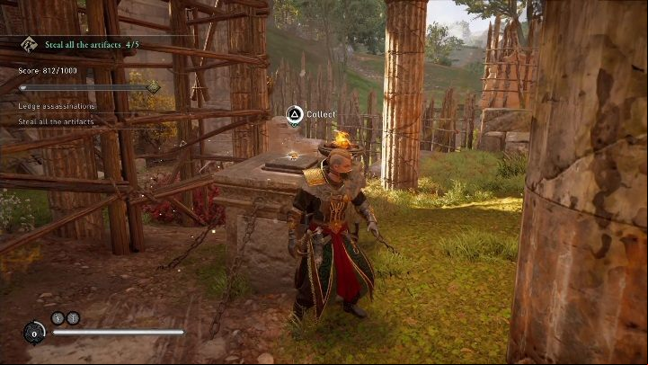 The challenge will end when you get all the artifacts - even if you don't complete the other quests available on this map - AC Valhalla: Raven Mastery Challenge - Loligestone Bandit Camp - Loligestone Bandit Camp - Assassins Creed Valhalla Guide and Walkthrough