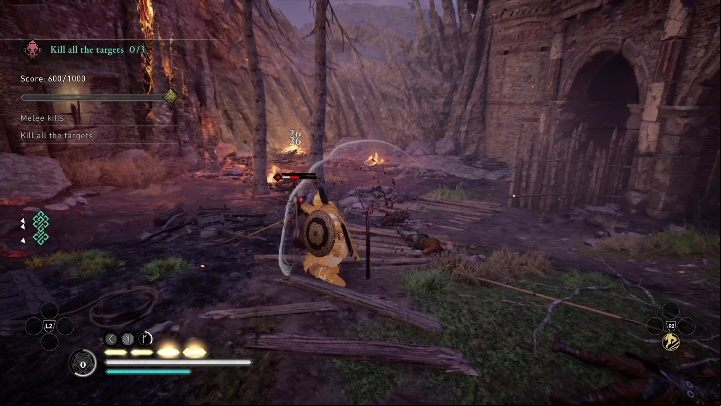The challenge will end when you kill all the targets - even if you don't complete the other quests available on this map - AC Valhalla: Bear Mastery Challenge - Templebrough Fort - Templebrough Fort - Assassins Creed Valhalla Guide and Walkthrough