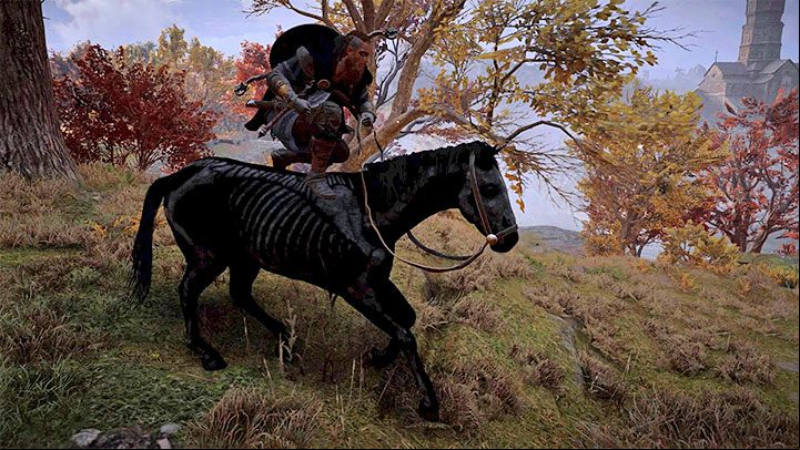 Just jumping off a horse can prove quite troublesome - Assassins Creed Valhalla: How to unlock Equine Attack trophy? - Trophy guide - Assassins Creed Valhalla Guide and Walkthrough