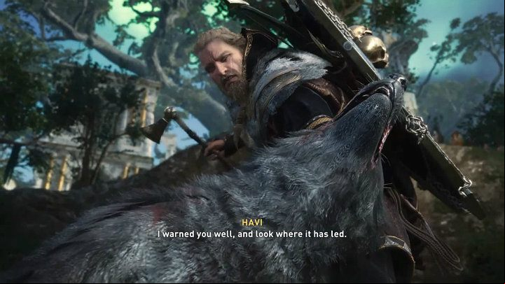 After the fight is over, try to kill the wolf - Assassins Creed Valhalla: Extended Family - Asgard - Assassins Creed Valhalla Guide and Walkthrough