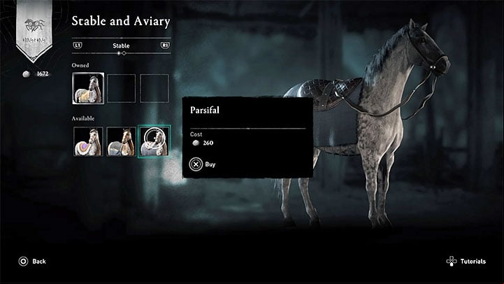 In the Viking settlement in England, you can build Stables and Aviary - Assassins Creed Valhalla: How to unlock the horse? - Exploration - Assassins Creed Valhalla Guide and Walkthrough