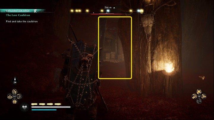 Walk ahead keeping to the right - Assassins Creed Valhalla: The Lost Cauldron - Jotunheim - Assassins Creed Valhalla Guide and Walkthrough