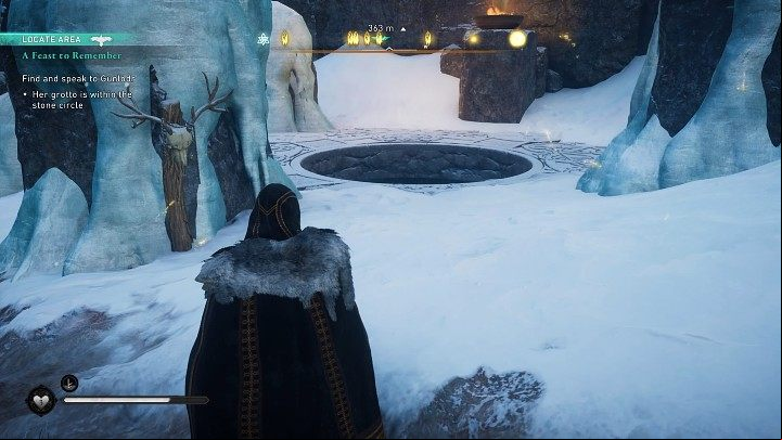 Go to meet Gunlodr in her cave near the place where you spoke with Suttungr - Assassins Creed Valhalla: A Feast to - Jotunheim - Assassins Creed Valhalla Guide and Walkthrough