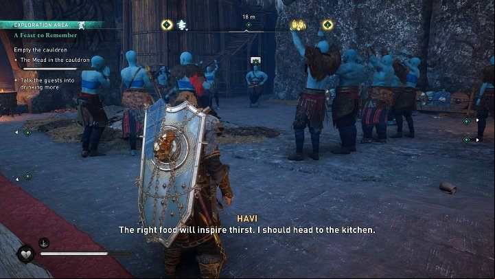 After the speech, the feast will begin - Assassins Creed Valhalla: A Feast to - Jotunheim - Assassins Creed Valhalla Guide and Walkthrough