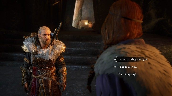 Gunlodr will catch you inside the vault and ask you what you are doing there - Assassins Creed Valhalla: A Feast to - Jotunheim - Assassins Creed Valhalla Guide and Walkthrough