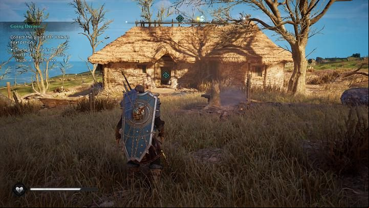 Head to the Centu area and enter the hidden cave at the location indicated in the image above - Assassins Creed Valhalla: Going Deeper - Ravensthorpe - Assassins Creed Valhalla Guide and Walkthrough