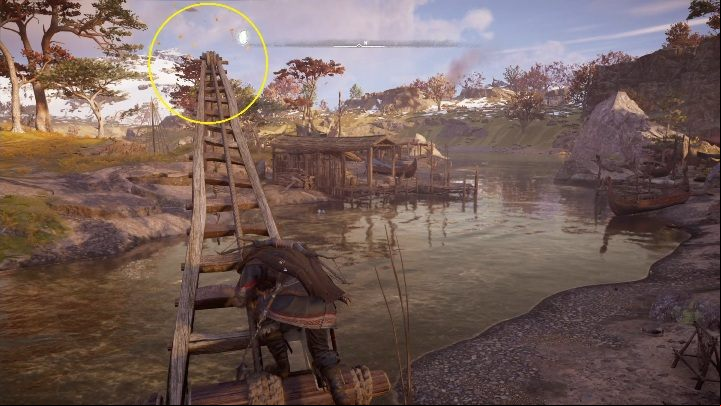 End: The paper will stop by the water - Assassins Creed Valhalla: Flying Paper - Ledecestresscire secrets, locations - Ledecestrescire - Assassins Creed Valhalla Guide and Walkthrough