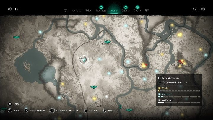 You can find the mask in the Ledecestrescire region in the north-western part of the map - Assassins Creed Valhalla: Roman artifact - Ledecestrescire secrets, locations - Ledecestrescire - Assassins Creed Valhalla Guide and Walkthrough