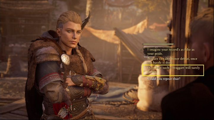 The round lasts three rounds - Assassins Creed Valhalla: Flyting - Ledecestresscire secrets, locations - Ledecestrescire - Assassins Creed Valhalla Guide and Walkthrough