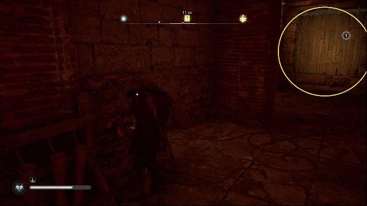 In the tunnel you will see a wooden door - Assassins Creed Valhalla: Abilities - Ledecestresscire secrets, locations - Ledecestrescire - Assassins Creed Valhalla Guide and Walkthrough