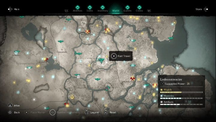 The Wrath of Skadi can be found in Ledecestre, in the caves - Assassins Creed Valhalla: Gear - Ledecestrescire secrets, locations - Ledecestrescire - Assassins Creed Valhalla Guide and Walkthrough