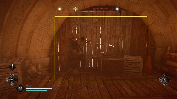 There is a wooden wall on the higher floor - Assassins Creed Valhalla: Gear - Ledecestrescire secrets, locations - Ledecestrescire - Assassins Creed Valhalla Guide and Walkthrough