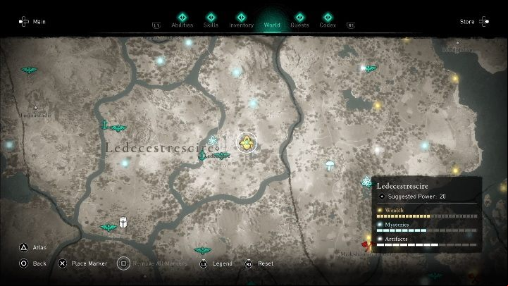 You will find this weapon in the southern part of the region, near Ledecestre - Assassins Creed Valhalla: Gear - Ledecestrescire secrets, locations - Ledecestrescire - Assassins Creed Valhalla Guide and Walkthrough