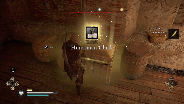 Now simply jump down and take the item - Assassins Creed Valhalla: Gear - Ledecestrescire secrets, locations - Ledecestrescire - Assassins Creed Valhalla Guide and Walkthrough