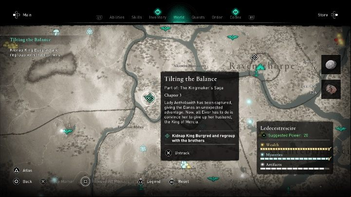 13 - Assassins Creed Valhalla: Gear - Ledecestrescire secrets, locations - Ledecestrescire - Assassins Creed Valhalla Guide and Walkthrough