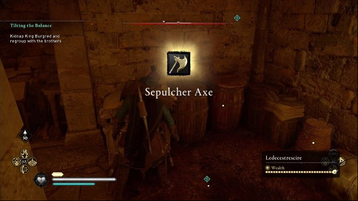 The item can be encountered during Tilting the Balance mission - Assassins Creed Valhalla: Gear - Ledecestrescire secrets, locations - Ledecestrescire - Assassins Creed Valhalla Guide and Walkthrough