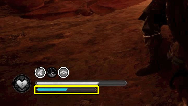 Try to observe your stamina bar located under Eivor's health bar - Assassins Creed Valhalla: Combat - weapons, raids - Basics - Assassins Creed Valhalla Guide and Walkthrough
