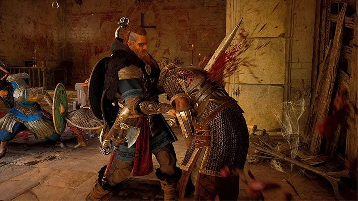 As for enemies, their stamina is represented by the defense bar above their heads - Assassins Creed Valhalla: Combat - weapons, raids - Basics - Assassins Creed Valhalla Guide and Walkthrough