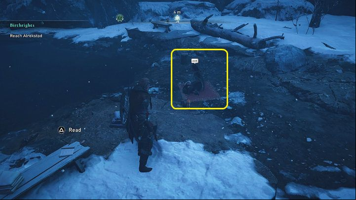 When you talk to Bill, it turns out that the woman has lost her comb and is waiting for someone to help her find it - Assassins Creed Valhalla: The Comb of Champions - Rygjafylke - Assassins Creed Valhalla Guide and Walkthrough