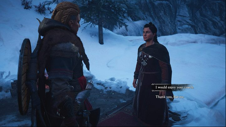 After finding the comb, talk to Bill again and follow her a little further to her makeshift camp - Assassins Creed Valhalla: The Comb of Champions - Rygjafylke - Assassins Creed Valhalla Guide and Walkthrough