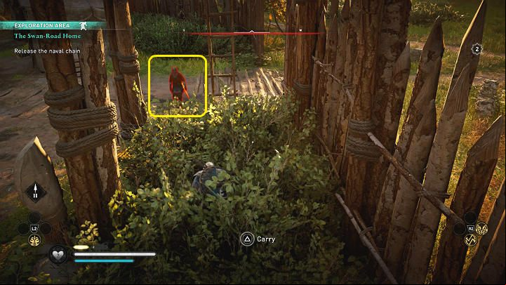 After a while, another soldier will come to the same place – you can eliminate him in exactly the same way - Assassins Creed Valhalla: The Swan-Road Home - Ledecestrescire - Assassins Creed Valhalla Guide and Walkthrough