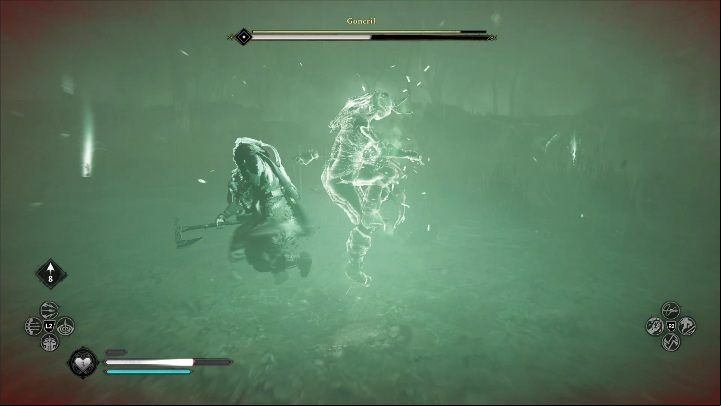 One of Goneril's attacks sends her clone to fight you - Assassins Creed Valhalla: Daughter of Lerion - Grantebridgescire secrets - Grantebridgescire - Assassins Creed Valhalla Guide and Walkthrough