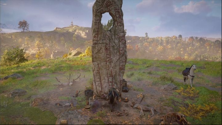 This altar requires the sacrifice of several fish - Assassins Creed Valhalla: Offering Altar - Grantebridgescire secrets, locations - Grantebridgescire - Assassins Creed Valhalla Guide and Walkthrough