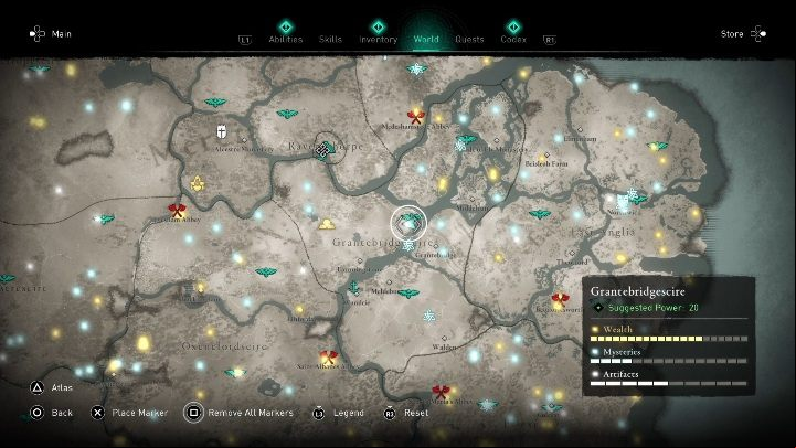 Location: You will find the card north of Earnningstone - Assassins Creed Valhalla: Flying paper - Grantebridgescire secrets, locations - Grantebridgescire - Assassins Creed Valhalla Guide and Walkthrough