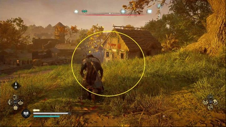 End: The card will stop at a huge tree a bit further away - Assassins Creed Valhalla: Flying paper - Grantebridgescire secrets, locations - Grantebridgescire - Assassins Creed Valhalla Guide and Walkthrough