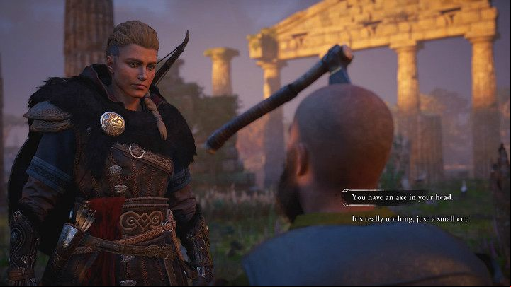 During the conversation, you will be able to tell him the truth about what really happened to him and that he will go to Valhalla or lie to him a bit - Assassins Creed Valhalla: The Wound-Wands of Friends - Grantebridgescire - Assassins Creed Valhalla Guide and Walkthrough