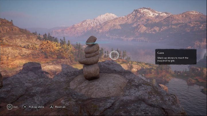 It is a very simple task - Assassins Creed Valhalla: Cairn - Vinland secrets, locations - Vinland - Assassins Creed Valhalla Guide and Walkthrough